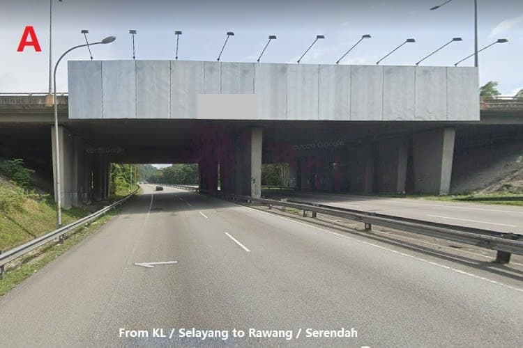 2 Sided Overhead Bridge Billboard at Jejambat Jalan Bidara, Selangor