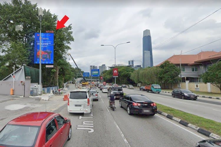 1 Sided Digital Screen Billboard at Jalan Tun Razak, Kuala Lumpur
