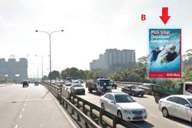 2 Sided Unipole Billboard at Cheras-Kajang Expressway KM11.7, Cheras, Selangor