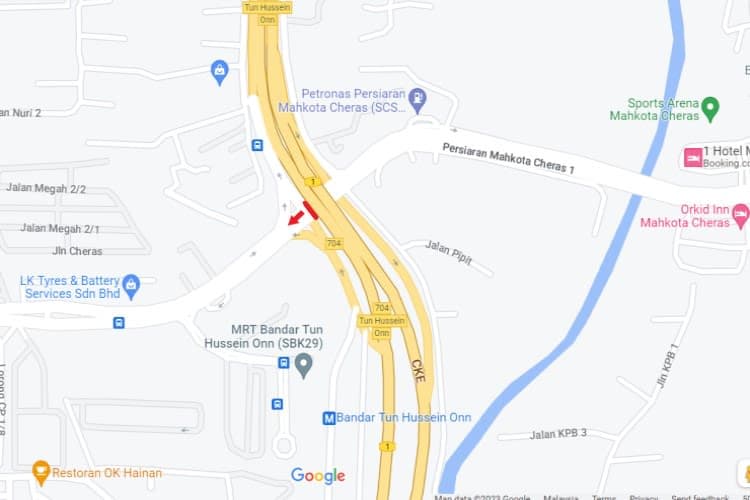 1 Sided Overhead Bridge Billboard at Interchange of Per Mahkota Cheras 1/ Cheras-Kajang Expressway, Kajang, Selangor (A)
