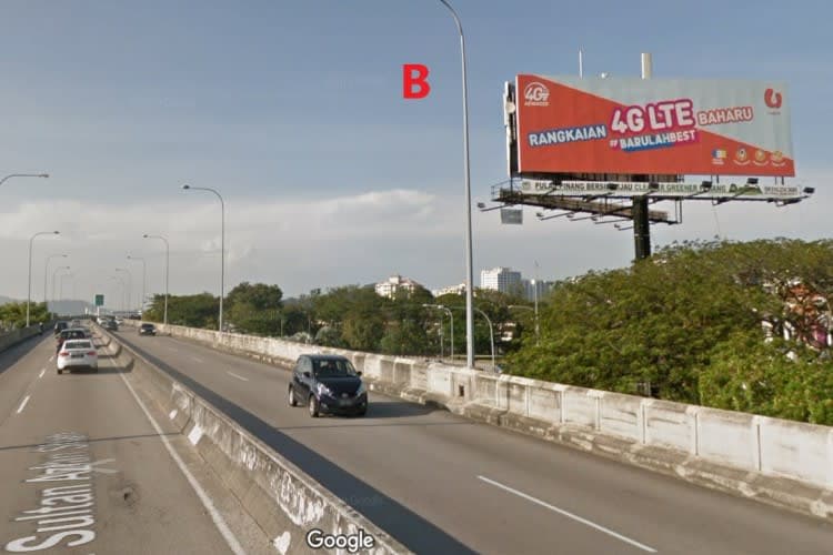 2 Sided Unipole Billboard at Jalan Tun Dr Awang, Jalan Sultan Azlan Shah, Bayan Lepas, Penang