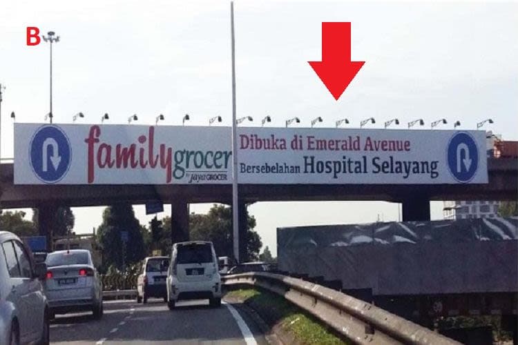 2 Sided Overhead Bridge Billboard at MRR2 Highway Expressway (MRRII) Jalan Kuching, Selayang, Batu Caves/ Kepong, Kuala Lumpur