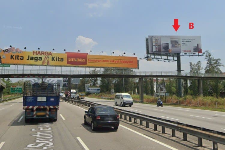 2 Sided Horizontal Unipole Billboard at NSE KM142.6, Perai, Penang (NB, before RnR Juru Utara)