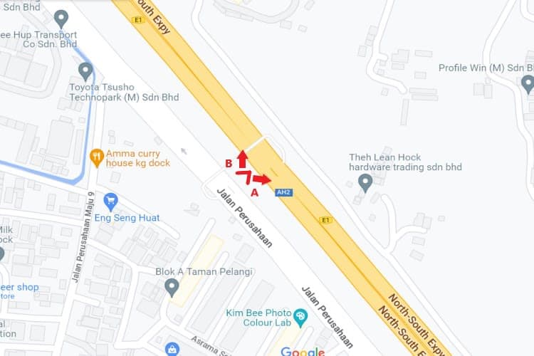 2 Sided Horizontal Unipole Billboard at NSE KM142.6, Perai, Penang (NB, before RnR Juru Utara)