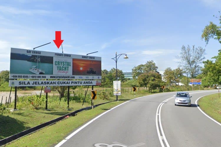1 Panel Free Standing Billboard at Jalan Kuala Muda, Langkawi, Kedah