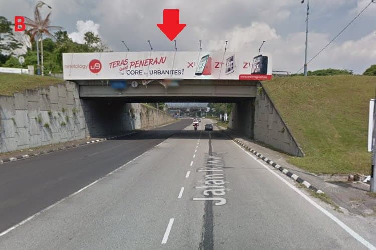 2 Sided Overhead Bridge Billboard at Jalan Rawang Junction to Rawang Industrial, Selangor