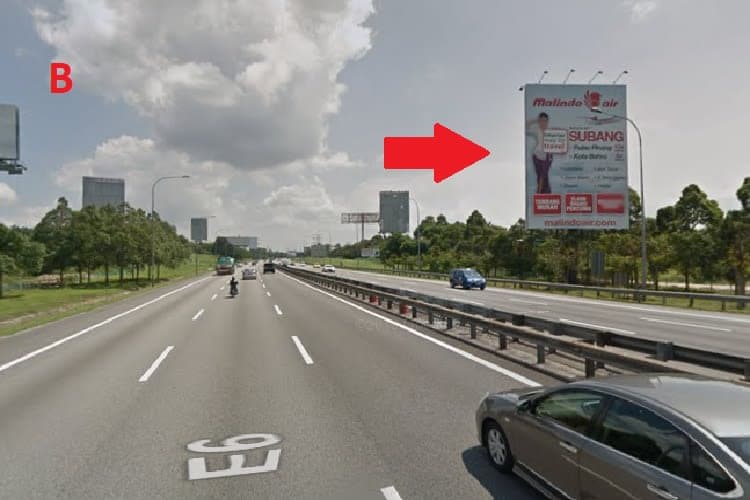 2 Sided Unipole Billboard at ELITE Highway KM30.0, Shah Alam, Selangor