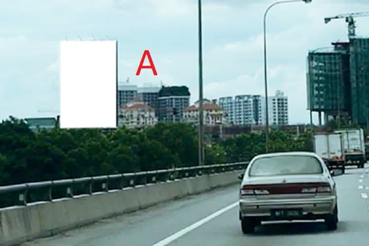 2 Sided Unipole Billboard at ELITE Highway KM1.8 Opposite MSU, Selangor