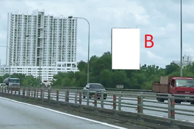 2 Sided Unipole Billboard at ELITE Highway KM1.8 Opposite MSU, Selangor