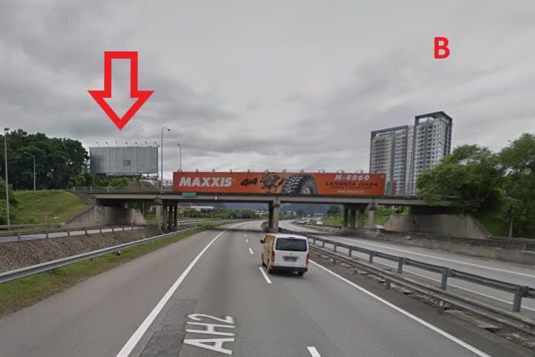 2 Sided Unipole Billboard at NSE KM274.8, Ipoh, Perak