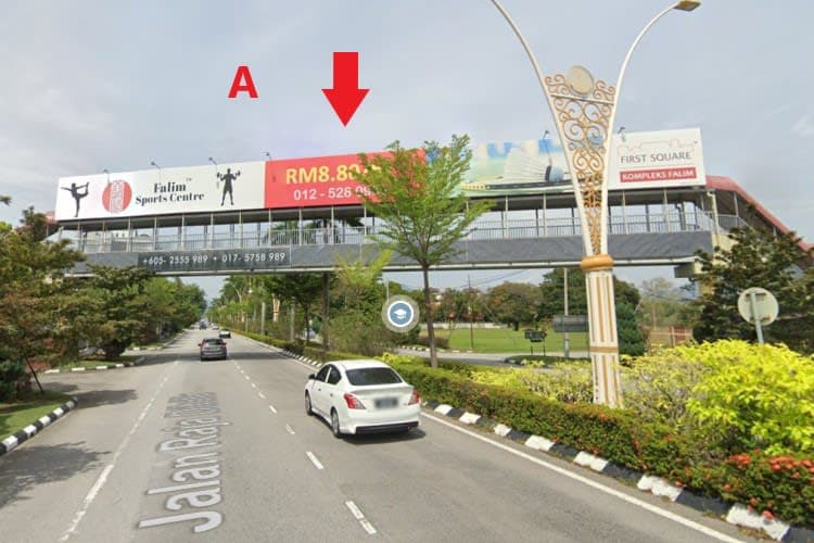 2 Sided Overhead Bridge Billboard at Jalan Tambun, Ipoh, Perak (beside Sekolah Taayah)