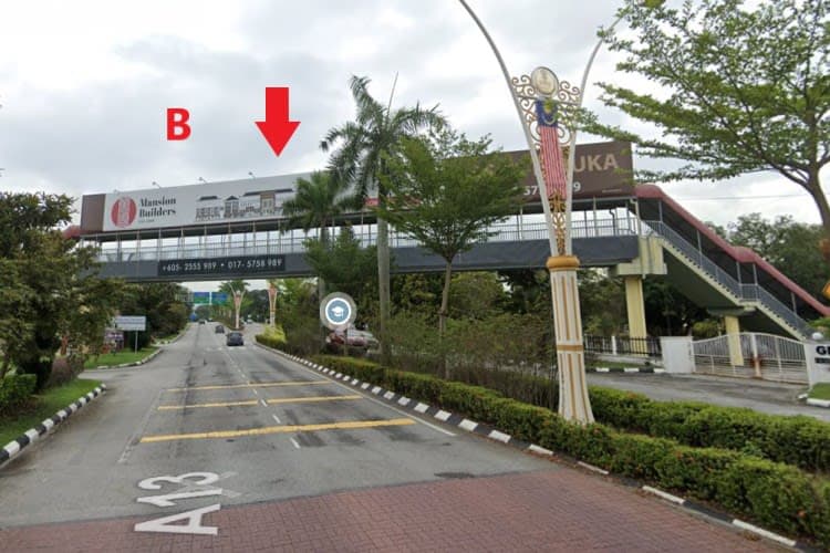 2 Sided Overhead Bridge Billboard at Jalan Tambun, Ipoh, Perak (beside Sekolah Taayah)