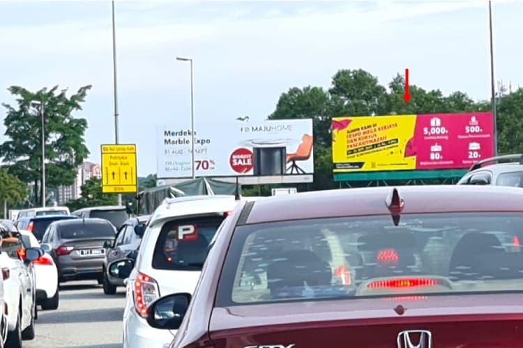1 Sided Horizontal Spectacular Billboard at Sunway LDP Toll, Puchong, Selangor (B)