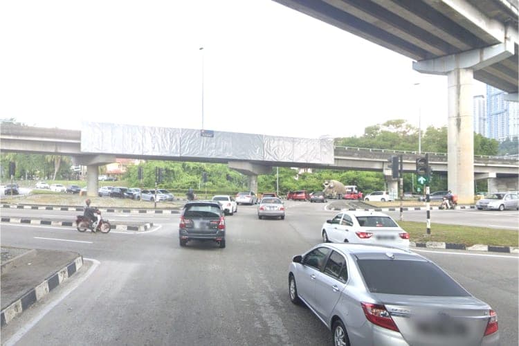 1 Sided Overhead Bridge Billboard at LDP-Bukit Jalil Highway/Puchong Jaya Interchange, Selangor