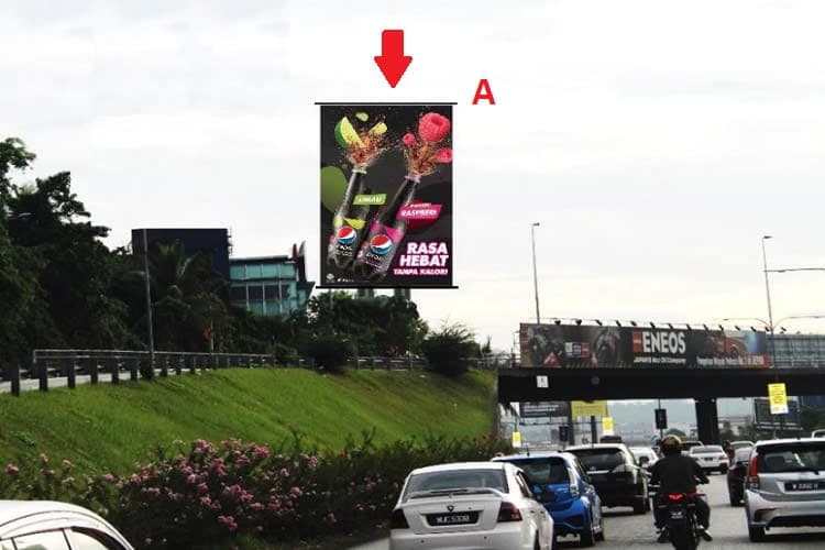 1 Panel Vertical Digital Screen Billboard at Federal Highway, Petaling Jaya, Selangor (A)