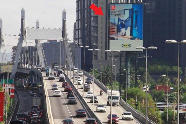 1 Panel Vertical Digital Screen Billboard at LDP - PJ Icon 2, Petaling Jaya, Selangor (B)