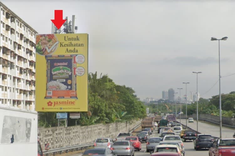 1 Sided Minipole Billboard at Sri Manja, Petaling Jaya, Selangor