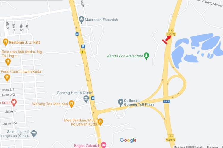 1 Sided Free Standing Billboard at NSE KM296.3, South Bound (Off-Side), Gopeng, Perak