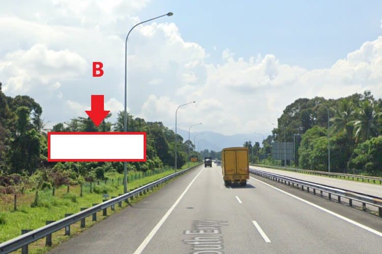2 Sided Free Standing Billboard at NSE KM221.8, North Bound (Off-Side), Kuala Kangsar, Perak