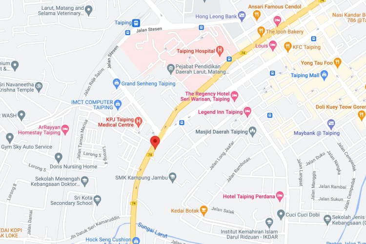 2 Sided Vertical Minipole Billboard at Jalan Simpang, Taiping, Perak (in front  Sri Thendayuthapani Temple)