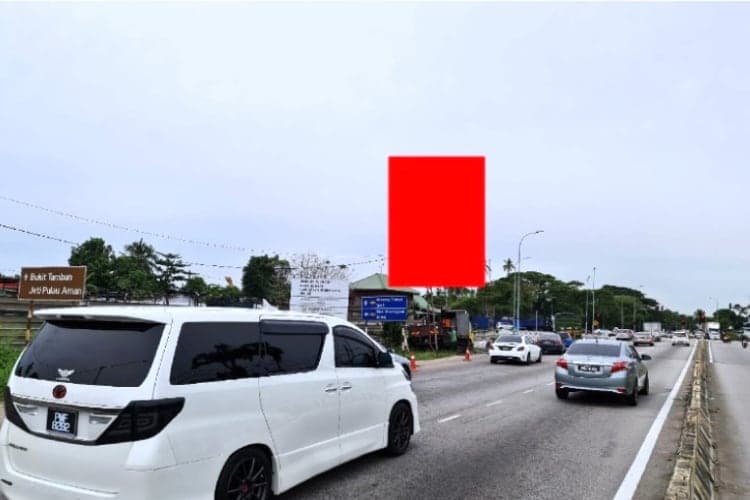 1 Sided Vertical Minipole Billboard at Mukim 12, Bukit Minyak, Penang (A)