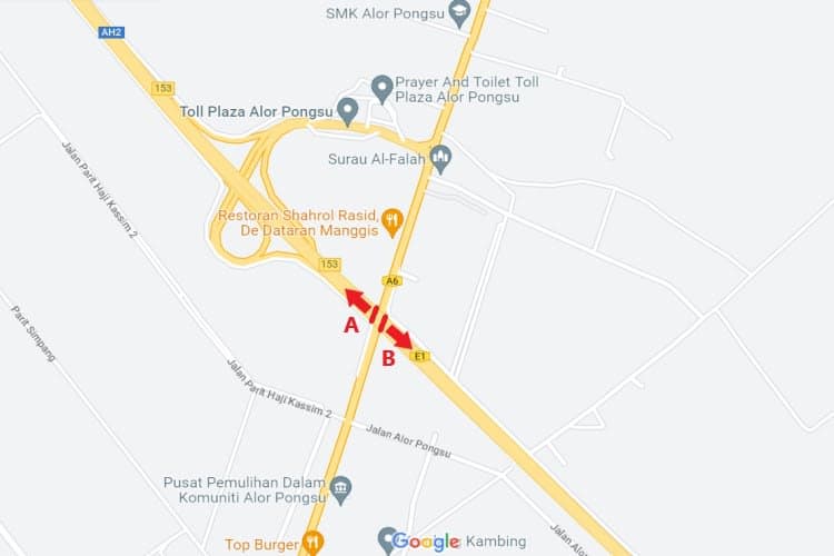 2 Panel Overhead Bridge Billboard at PLUS Highway KM182.15, Bagan Serai, Perak