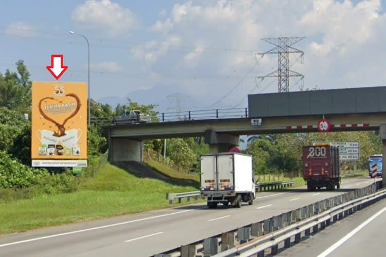 1 Panel Vertical Minipole Billboard at NSE KM 214.8 (SB), Matang, Perak