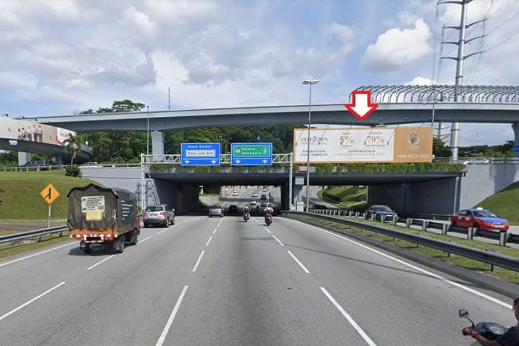 1 Sided Overhead Bridge Billboard at SALAK Highway / Jalan Cheras, Cheras, Kuala Lumpur (near Taman Connaught)