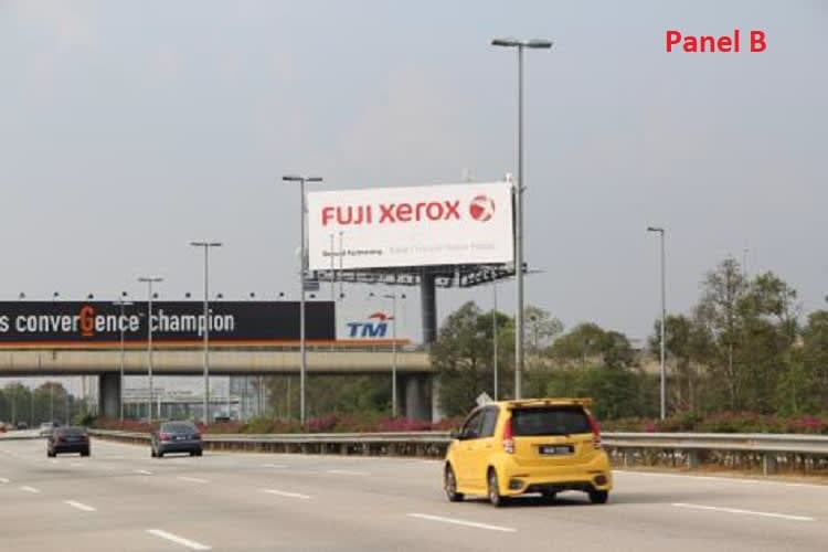 3 Sided Horizontal Unipole Billboard at KLIA Highway KMA8.0 / Jalan Pekeliling, Sepang, Selangor (near Mitsui Outlet Park)