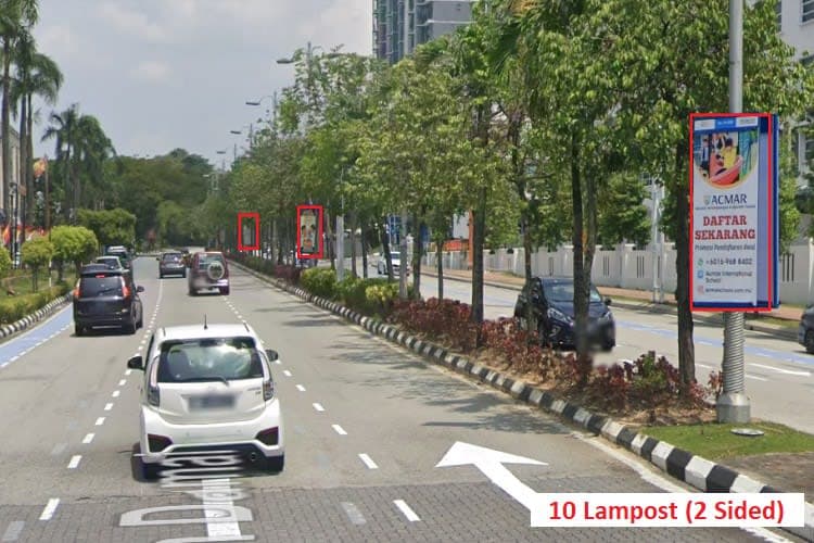 26 Panel Fixed Panel Street Bunting Billboard at Seksyen 14, Persiaran Damai & Persiaran Ikhtisas, Shah Alam, Selangor (near Avisena Hospital)