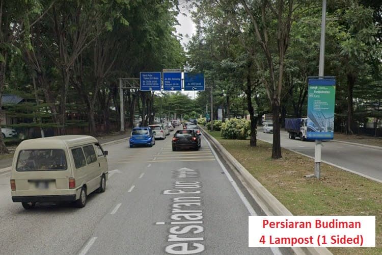 16 Sided Fixed Panel Street Bunting Billboard at Persiaran Aman / Persiaran Budiman / Jalan Mantap 25/126, Seksyen 25, Shah Alam, Selangor