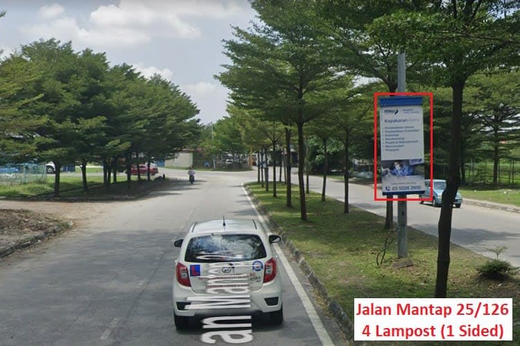 16 Sided Fixed Panel Street Bunting Billboard at Persiaran Aman / Persiaran Budiman / Jalan Mantap 25/126, Seksyen 25, Shah Alam, Selangor
