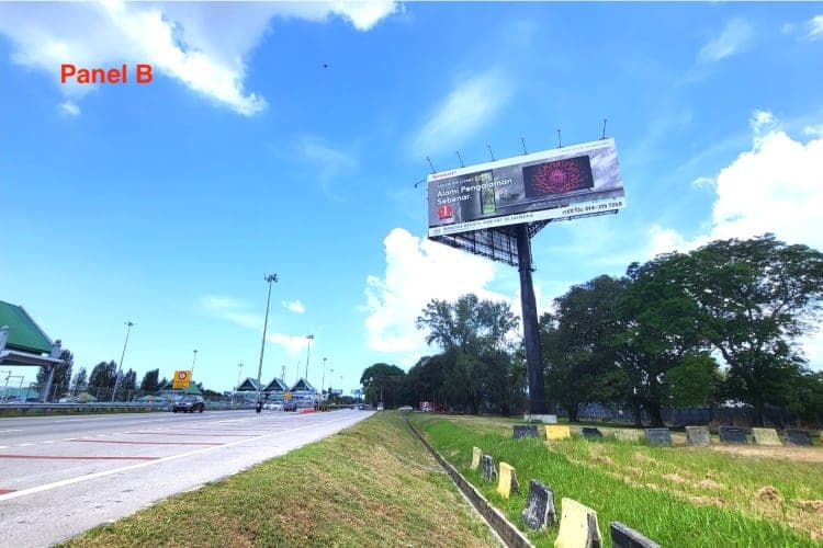 2 Sided Horizontal Unipole Billboard at 1st Penang Bridge, Perai, Penang (near Plaza Tol Perai)