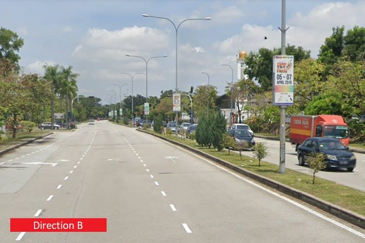 20 Panel Fixed Panel Street Bunting Billboard at Persiaran Sukan, Seksyen 13, Shah Alam, Selangor