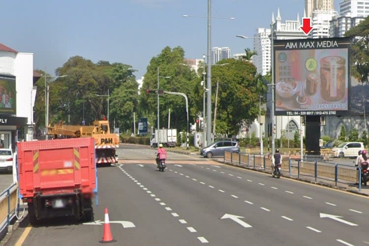 1 Sided Horizontal Digital Screen Billboard at Jalan Burma beside Penang Plaza, George Town, Penang
