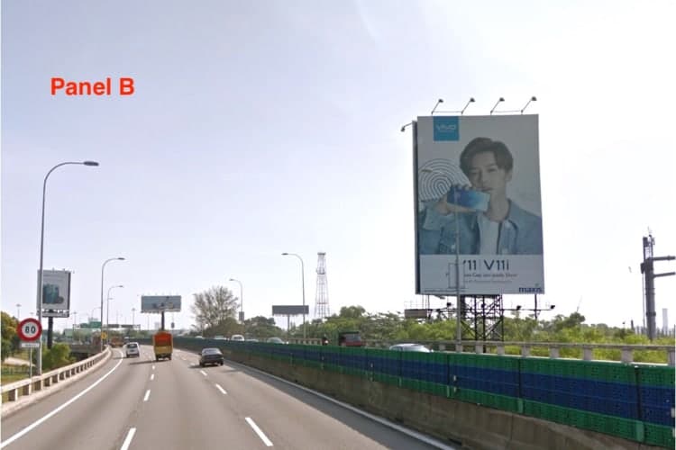 2 Sided Vertical Unipole Billboard at Penang 1st Bridge, Penang
