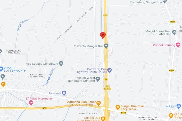 1 Sided Free Standing Billboard at NSE Highway KM 128.2 after Plaza Tol Sungai Dua, Penang