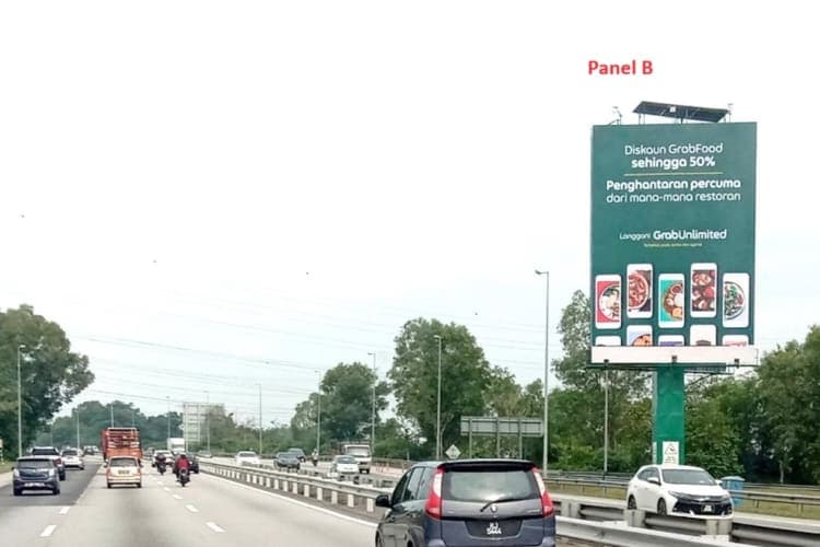 2 Sided Vertical Unipole Billboard at SKVE Highway KM 6.4, Putrajaya
