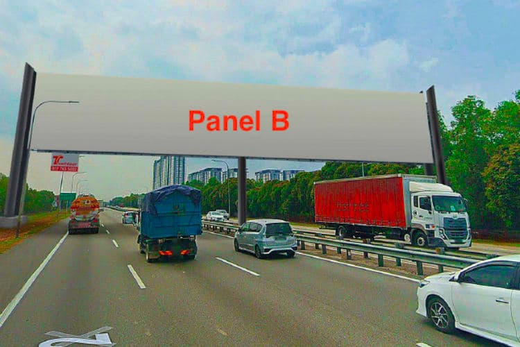 2 Sided Giant Gantry Billboard at ELITE KM 17.7 (E6), Bandar Saujana Putra, Puchong, Selangor