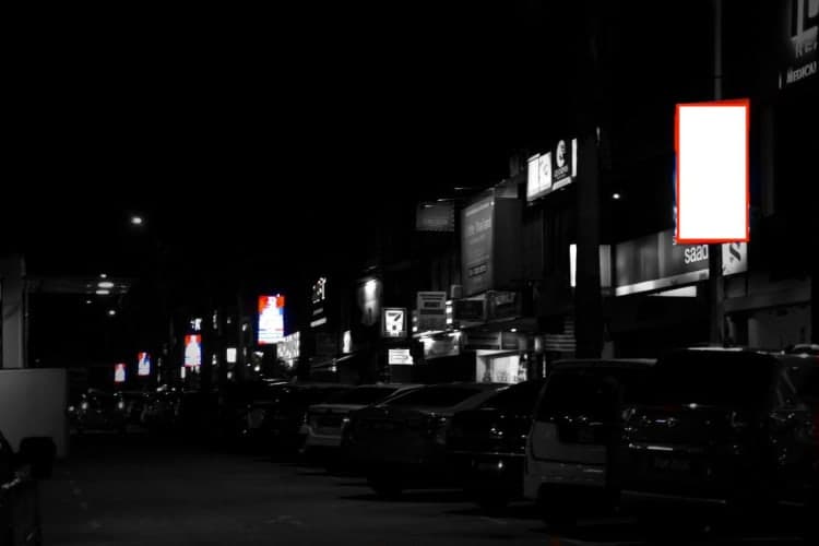 20 Panel Digital Street Bunting Billboard at Jalan Telawi, Bangsar, Kuala Lumpur