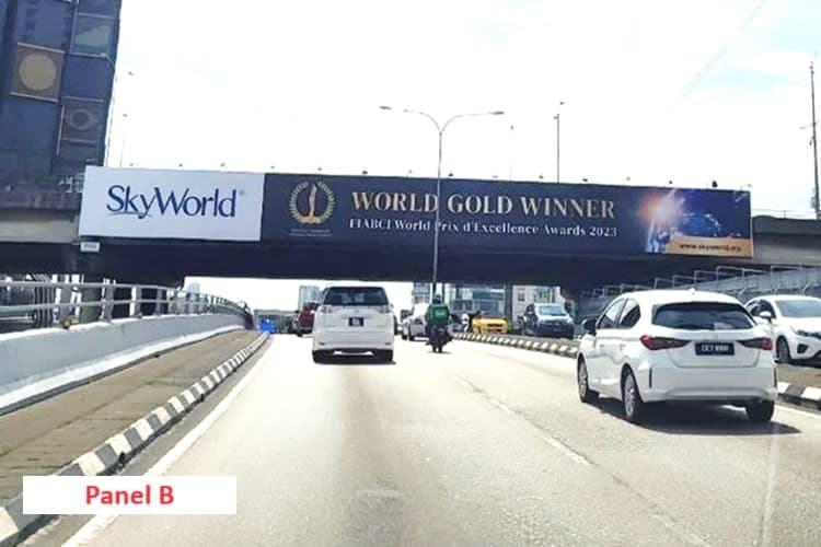 2 Sided Overhead Bridge Billboard at MRR2 Highway KM 33.9 / Jalan Cheras, Cheras, Kuala Lumpur