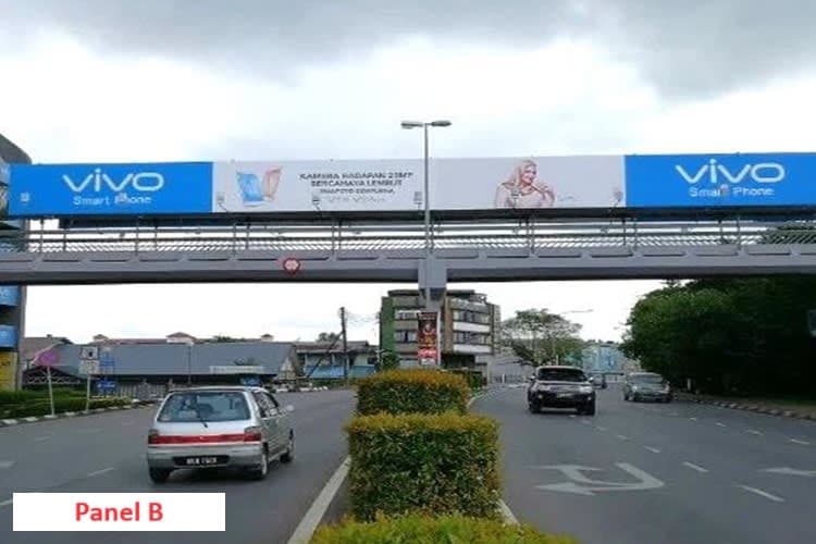 2 Sided Overhead Bridge Billboard at Jalan Tun Abang Haji Openg, Kuching, Sarawak (Near Wisma Saberkas)