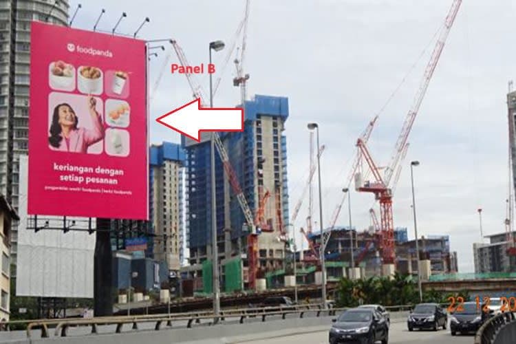 2 Sided Vertical Unipole Billboard at SPRINT / Damansara Link, Bukit Damansara, Kuala Lumpur (near Damansara City Mall)