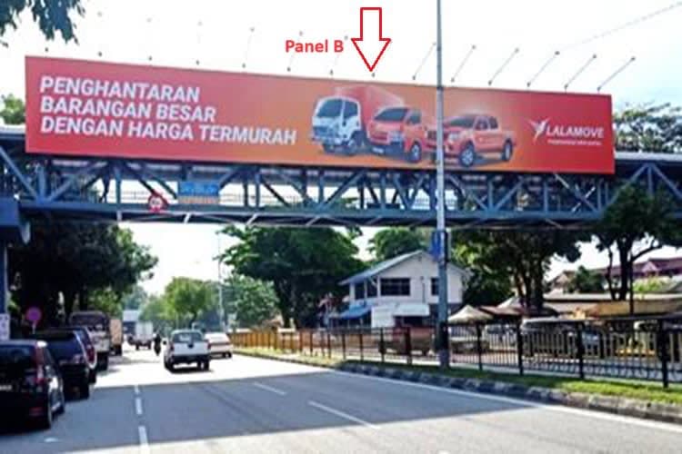 2 Sided Overhead Bridge Billboard at Jalan Ipoh Batu 5, Kuala Lumpur (Segambut Roundabout)