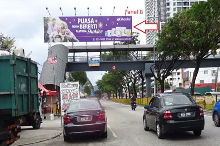 2 Sided Overhead Bridge Billboard at Jalan Gombak, Gombak, Kuala Lumpur (Near Masjid Jamek Saad)