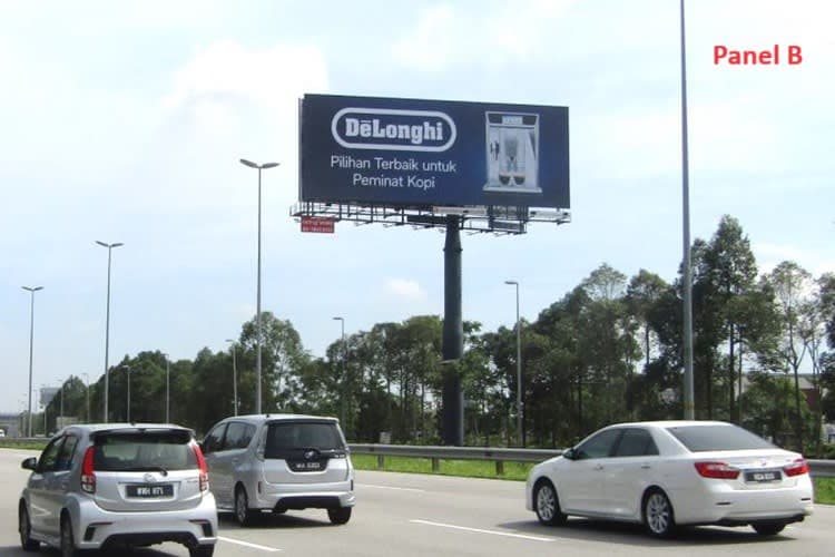 2 Sided Horizontal Unipole Billboard at KLIA Expressway KM8.6, Sepang, Selangor (Next to Mitsui Outlet Park KLIA)