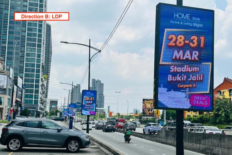 10 Panel Digital Street Bunting Billboard at NPE - LDP, Bandar Sunway, Petaling Jaya, Selangor