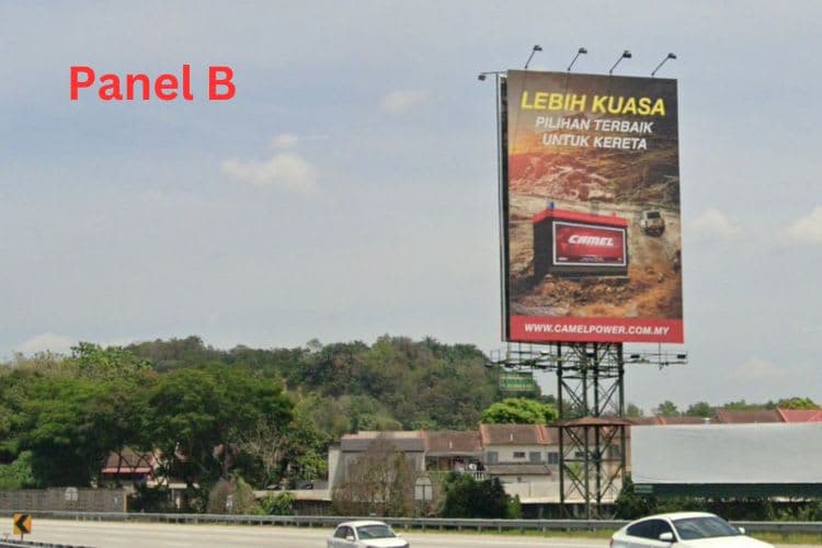 2 Sided Vertical Unipole Billboard at NSE KM450.8, Sungai Buloh, Selangor (SB