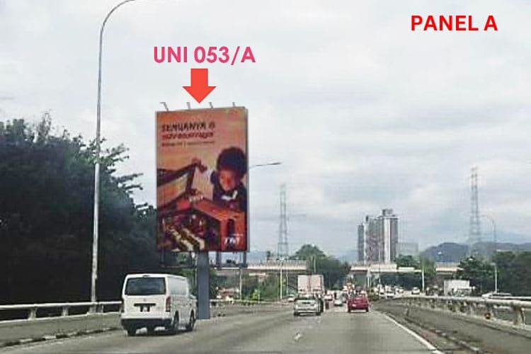 2 Sided Vertical Unipole Billboard at Jalan Kuching, Kuala Lumpur