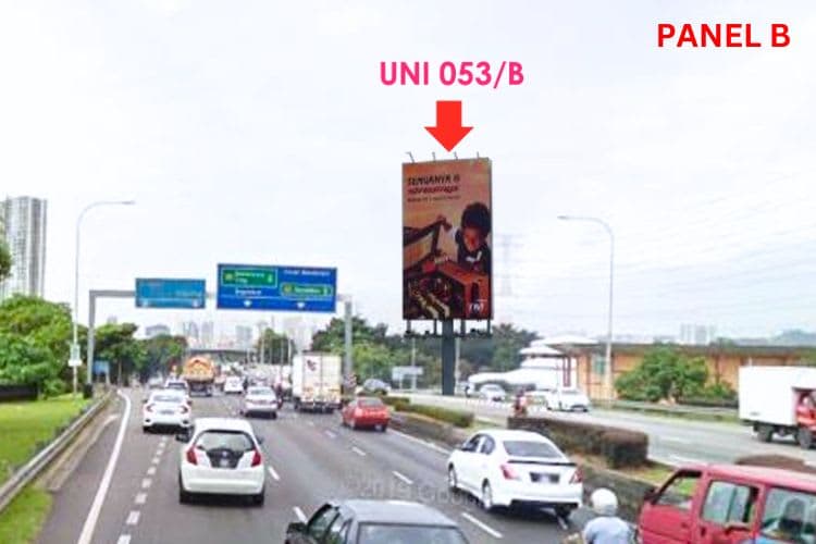 2 Sided Vertical Unipole Billboard at Jalan Kuching, Kuala Lumpur